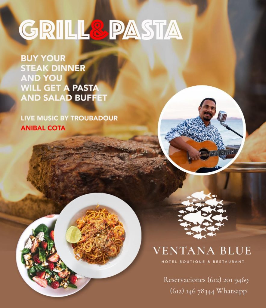 Grill & Pasta Special Ventana Blue The Ventana View